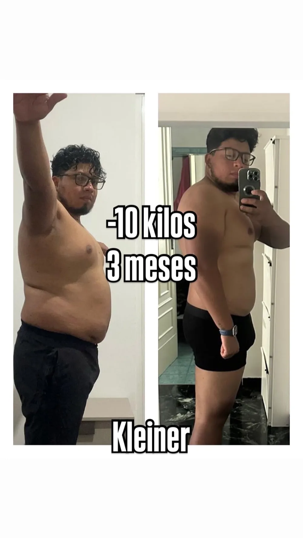 Kleiner, antes y después: -10 KG con EMFIT