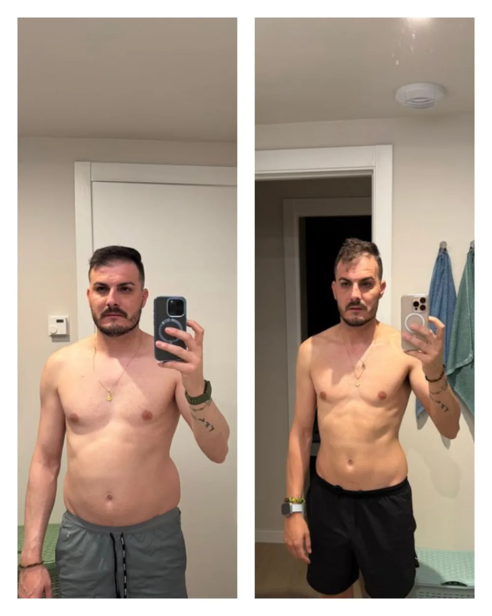 Miguel, antes y después: -7 KG con EMFIT